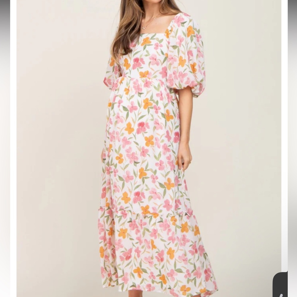 Pink Blush Maternity Maxi Dress